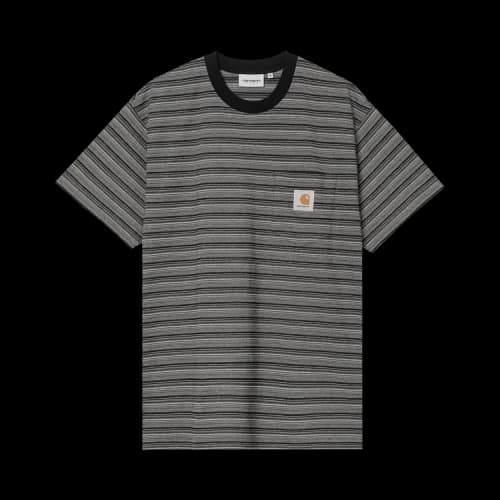 Carhartt WIP Gellar Stripe Pocket T-Shirt 'Black'