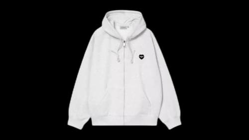 Carhartt WIP Hooded Heart II Hartt Sweat Jacket Gray