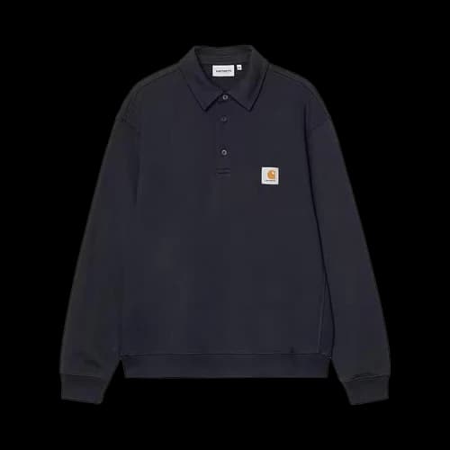 Carhartt WIP Polo Sweatshirt 'Deep Night'