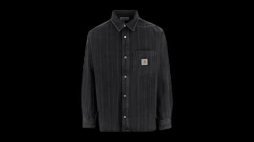 Carhartt WIP Rylan Stone Washed Shirt Rylan Stripe/Black