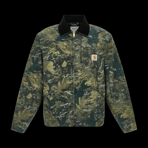Carhartt WIP OG Detroit Jacket 'Camo Combi/Green/Black (Stone Washed)'