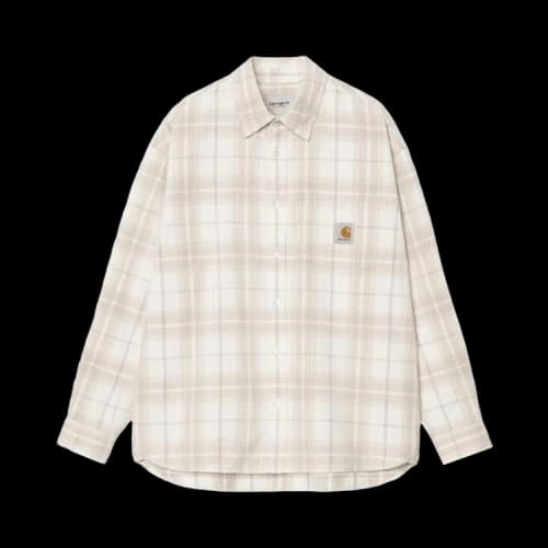 Carhartt WIP Long-Sleeve Wilber Shirt 'Check/Natural'