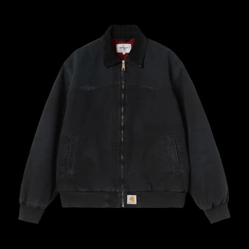 Carhartt WIP OG Santa Fe Jacket 'Black (Grind Wash)'