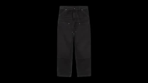 Carhartt WIP Double Knee Pant (SS26) Black (Grind Wash)
