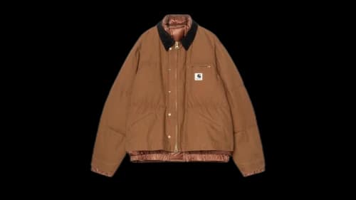 Carhartt WIP x sacai Washed Duck Puffer Jacket Sacai Dark Beige