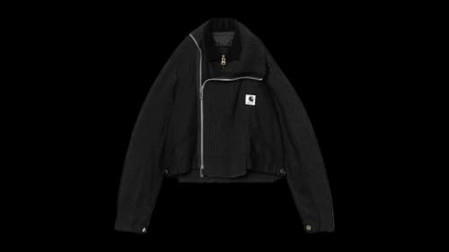 Carhartt WIP x sacai Women's Duck WIP x Wool Knit Blouson Sacai Black