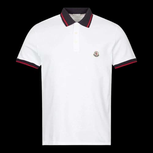 Moncler Logo Poloshirt White
