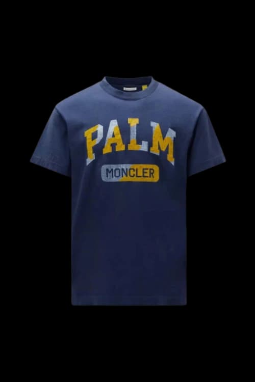 Moncler x Palm Angels Logo T-Shirt Navy Blue