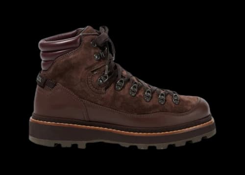 Moncler Peka Trek Leather Hiking Boots Brown