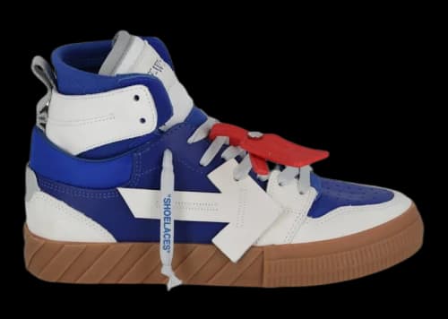 OFF-WHITE Floating Arrow High-Top Sneaker White Blue