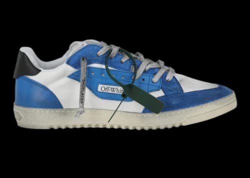 OFF-WHITE 5.0 Off Court Tricolored Low-Top Sneaker White Blue