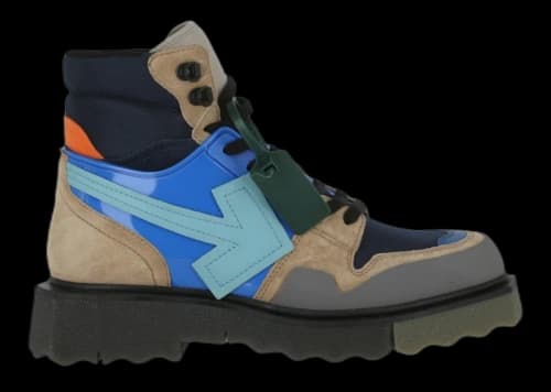 OFF-WHITE Hiking Sponge Sneakerboot Turquoise