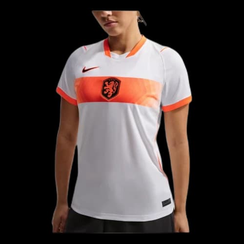 Nike Netherlands 2026 Stadium Away Dri-FIT Replica Jersey 'White Hyper Crimson Black' (Women's)