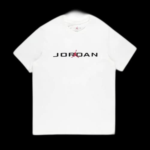 Air Jordan T-Shirt 'White/Black/Gym Red'