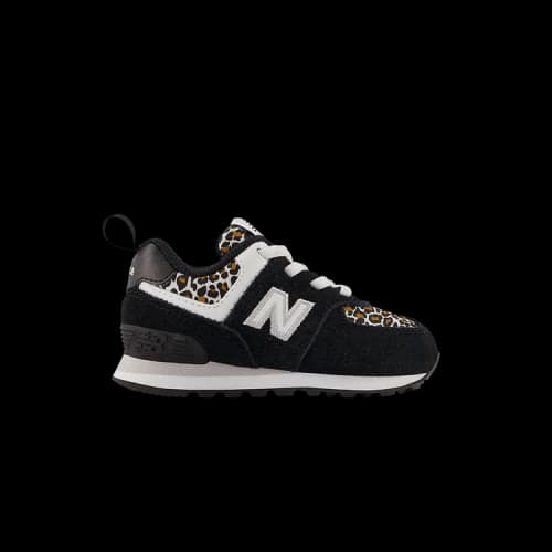 New Balance 574 Bungee Toddler Black Leopard