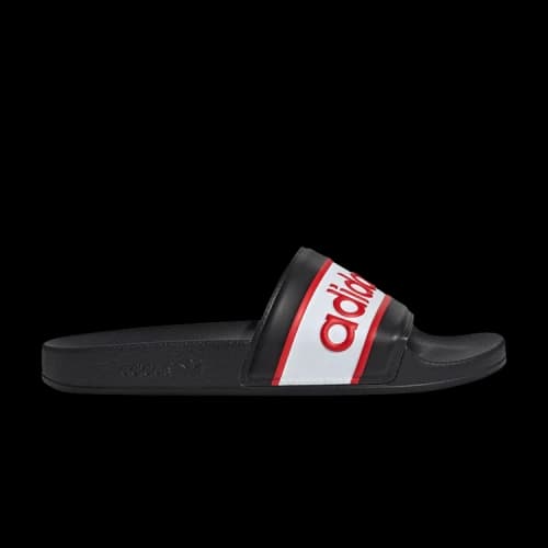 adidas Adilette Slides Core Black Red Cloud White