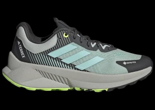 adidas Terrex Soulstride Flow Gore-Tex Wonder Silver Semi Flash Aqua Lucid Lemon (Women's)