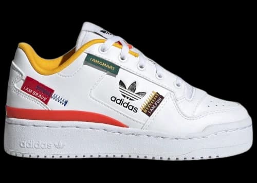 adidas Forum Bold White Black Collegiate Orange (PS)