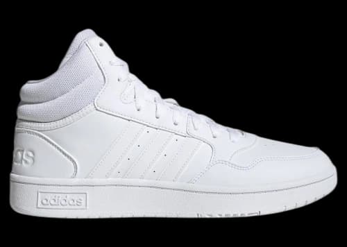 adidas Hoops 3.0 Mid Lifestyle Classic Vintage Triple White