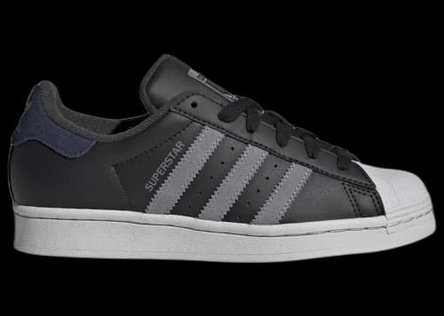 adidas Superstar Black Grey Night Indigo (GS)