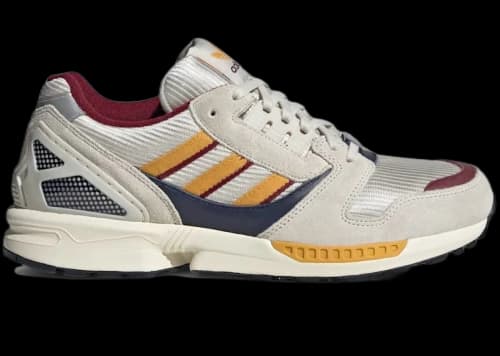 adidas ZX 8000 Alumina Preloved Yellow Collegiate Burgundy