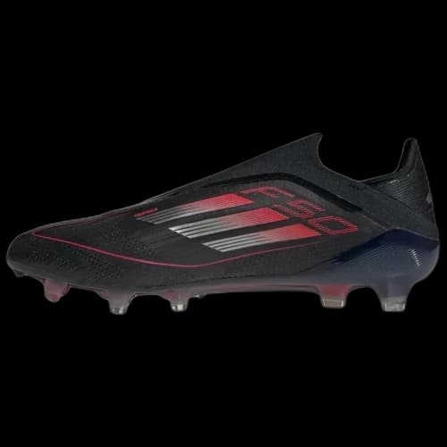 adidas F50 Elite Laceless FG Core Black Iron Metallic Lucid Red
