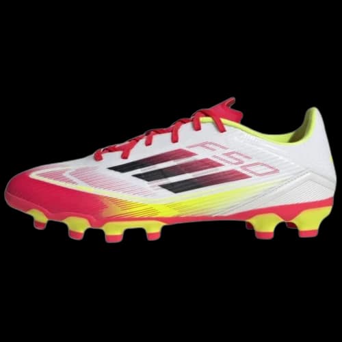Adidas F50 League AG Artificial Ground Slip Resistant Abrasion Resistant Soccer Shoes Men's White Red