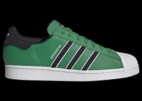 adidas Superstar Green Black Cloud White