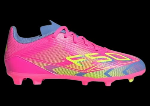 adidas F50 League FG/MG Lucid Pink Lucid Lemon Blue Fusion (Kids)