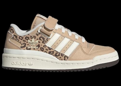adidas Forum Low Comfort Closure White Magic Beige Leopard (GS)