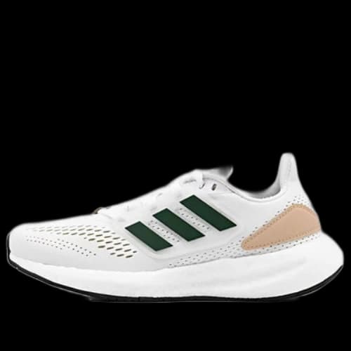 (GS) adidas PureBoost 22 Running Boost Primeknit 'White Green Beige'