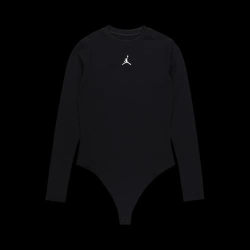 Air Jordan Long-Sleeve Bodysuit 'Black/White'