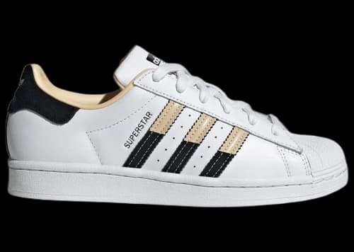 adidas Superstar White Core Black Sand Strata (Women's)