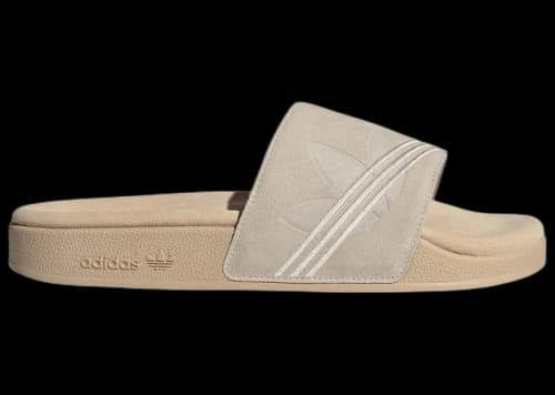 adidas Adilette Premium Slides Wonder White Sand Strata