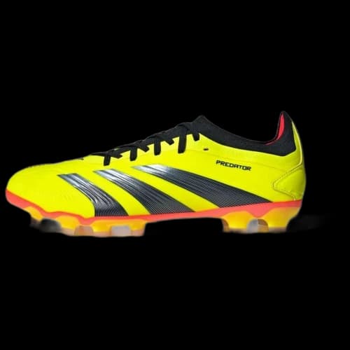 Adidas PREDATOR 24 HG Hard Ground Artificial Turf Rubber Soccer Shoes Men's Yellow Black