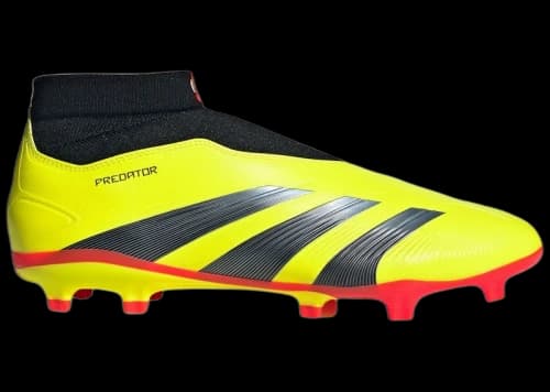 adidas Predator 24 League Laceless FG Team Solar Yellow Core Black Cloud White