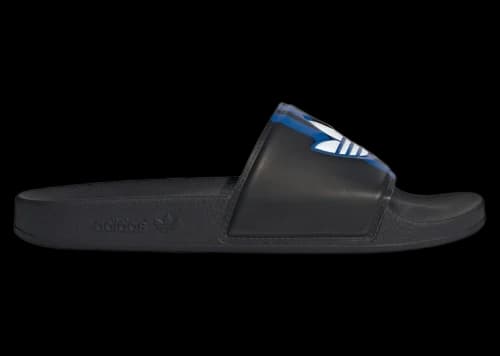 adidas Adilette Slides Core Black Blue Cloud White