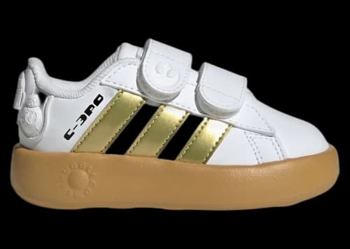 adidas Grand Court 2.0 Star Wars Cloud White Gold Metallic Preloved Bronze (TD)