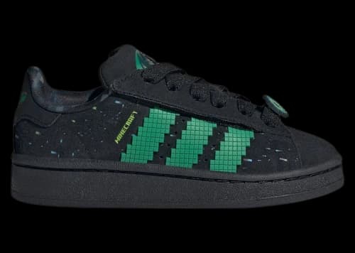 adidas Campus 00s Comfort Closure Minecraft Black Semi Court Green (PS)