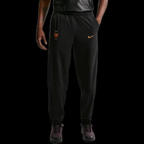 Nike FFF Soccer Bottoms Men's Black/Ice House/Metal Copper Moderate Cuffed Pants