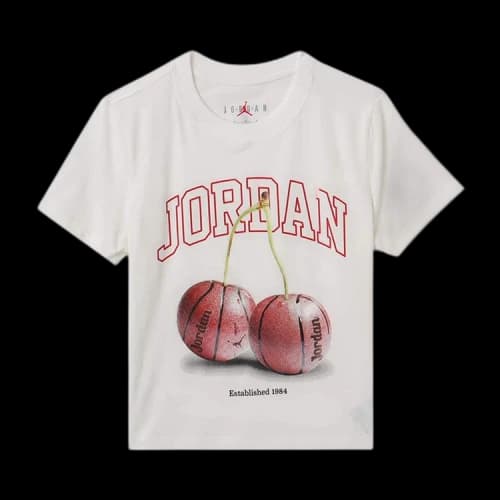 Air Jordan Brooklyn T-Shirt 'White/Gym Red/Black'