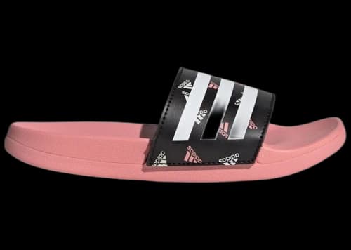 adidas Adilette Comfort Slides Semi Pink Spark Cloud White Core Black (GS)