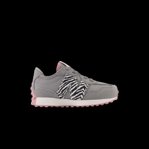 New Balance 327 Bungee Lace Toddler Wide 'Zebra'