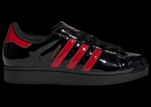 adidas Superstar II Black Better Scarlet Patent (Women's)