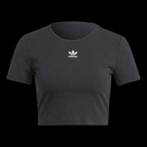 adidas originals Essentials Rib T-Shirt 'Black' (Women's)