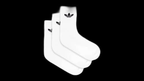 adidas Trefoil Crew Cushioned Socks (3 Pack) White