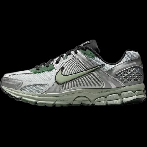 Nike Vomero 5 Cushioning Abrasion Resistant Breathable Low top Running Shoes Men's Green Silver