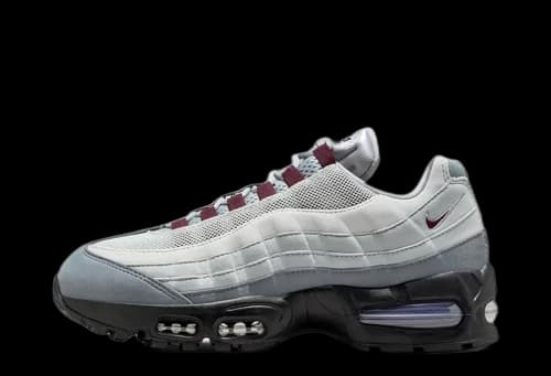 Nike Air Max 95 OG Big Bubble Smoke Grey Burgundy Crush (Women's)
