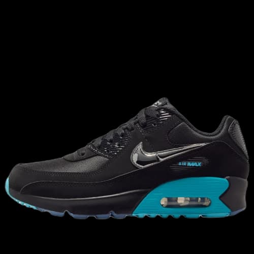 (GS) Nike Air Max 90 SE 'Black Gamma Blue'
