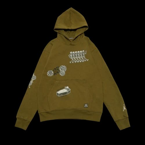 Air Jordan Brooklyn Fleece Pullover Hoodie 'Pacific Moss'